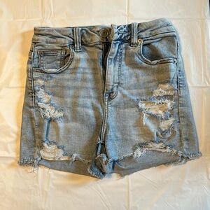 American Eagle Outfitters NE(X)T LEVEL STRETCH Shorts, Lightwash, US Size 0